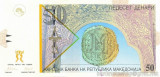 MACEDONIA █ bancnota █ 50 Denari █ 1997 █ P-15b █ UNC █ necirculata