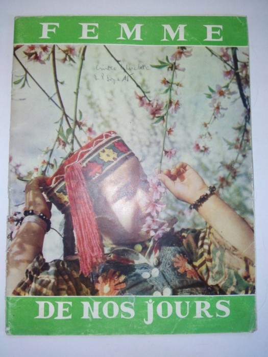 Revista FEMME DE NOS JOURS - Nr. 6 1960 ( scurt articol despre SPUTNIK )