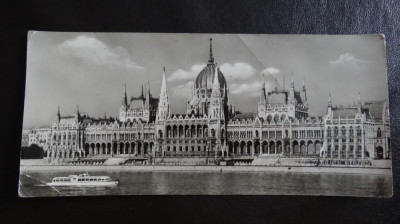 CP - Vedere format mare - Budapesta - Parlamentul - circulata spre Arad 1960 foto