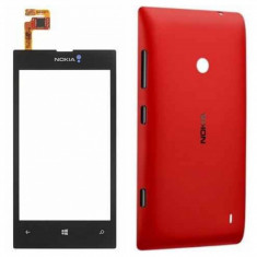 Carcasa geam fata sticla touchscreen digitizer touch screen + capac baterie capac spate capac acumulator Nokia 520 Lumia Originala Original NOUA foto