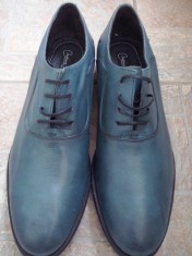 Pantofi piele naturala, lucrati manual de designerul Marina Stoica foto