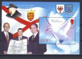 JERSEY 2005, Winston Churchill, Fauna - Porumbel, bloc neuzat, MNH, Nestampilat