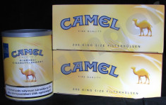 P R O M O T I E : TUTUN CAMEL 80 G EXTRA-VOLUM + O CUTIE TUBURI CAMEL (200 buc, originale, made in Germany) DOAR 50 LEI !! (Drumul Taberei, Militari) foto