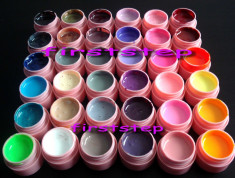 Geluri colorate uv set gel uv 36 culori bucati CANNI chit kit unghii false tehnice poza reala foto
