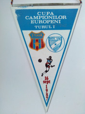 Fanion Cupa Campionilor Europeni, Turul I : STEAUA Bucuresti - MTK VM, 16 septembrie 1987 foto