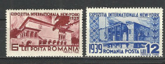 ROMANIA 1939 ,, EXPOZITIA INTERNATIONALA NEW-YORK &amp;#039;&amp;#039; MNH foto