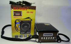 BOXA RADIO FM PORTABILA MP3 cu SLOT USB / CARD SD+AFISAJ TRANSPORT GRATUIT+GARANTIE 12 LUNI foto