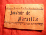 Carnet 11 Ilustratii Marsilia - Souvenir de Marseille , inc.sec.XX