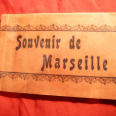 Carnet 11 Ilustratii Marsilia - Souvenir de Marseille , inc.sec.XX