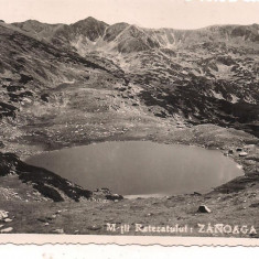 #carte postala(FOTO)-LACUL ZANOAGA-m-tii Retezat anul 1938