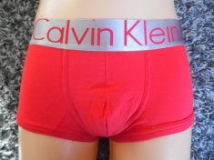 Boxeri Calvin Klein CK- STEEL RED Collection-made in Egipt! foto
