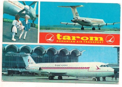 #carte postala(ilustrata)-TAROM foto