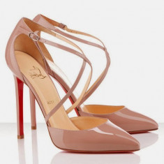 Pantofi stiletto CHRISTIAN LOUBOUTIN Crosspiga - PIELE NATURALA foto