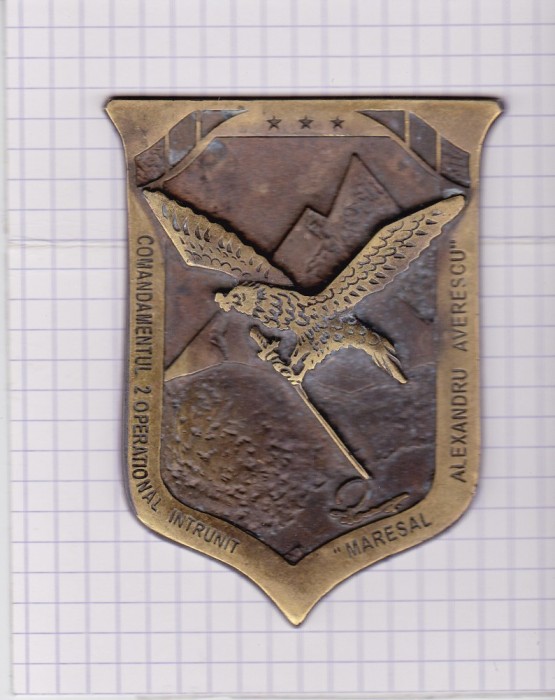 VANATORI DE MUNTE PLACHETA &quot;MARESAL ALEXANDRU AVERESCU&quot; COMANDAMENTUL 2
