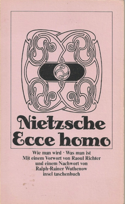 Nietzsche - Ecce homo ( in limba germana ) - 1977