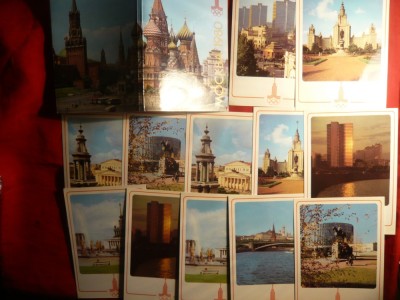 Carnet cu 17 Ilustratii OR WO- Olimpiada Moscova 1980 foto