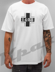 Tricou White and Proud 14 88 1488 14/88 club street style swag dope bumbac 100% idee cadou foto