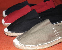 Espadrile originale Espadra, import Spania, marimi 35 - 46, rosu, negru, kaki, navy foto