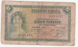 (7) BANCNOTA SPANIA - 5 PESETAS 1935, Europa