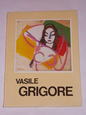 VASILE GRIGORE- EXPOZITIA RETROSPECTIVA DE PICTURA SI DESEN- 1985- ALBUM PICTURA- CONTINE SEMNATURA, DEDICATIA PICTORULUI foto
