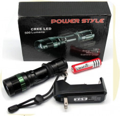 LANTERNA BICICLETA Power Cree 600 Lumeni cu Acumulator reincarcabil (OFERTA) foto