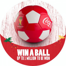 minge de fotbal coca cola editie brazilia 2014 foto