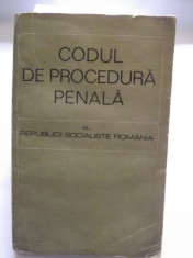 CODUL DE PROCEDURA PENALA AL RSR foto