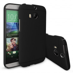 Husa Ringke SLIM NEGRU HTC One M8+BONUS folie Ringke Invisible Defender Screen Protector foto