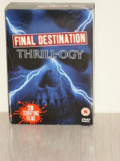 DVD Boxset - Final Destination Thrill-ogy. Editie de colectie, 3 dvd-uri. 100% originale,meniu interactiv. foto