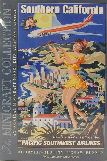 775.Puzzle - 1000 piese - PACIFIC SOUTHWEST AIRLINES 50 cm x 75 cm