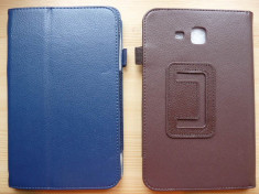 Huse tableta Samsung Galaxy Tab3 LITE T110/T111 - albastru, maron foto