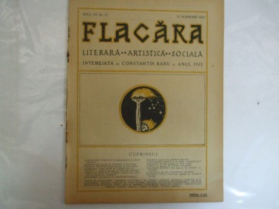 Flacara An VII Numar 47 1922 Pablo Picasso foto