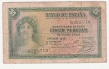 (6) BANCNOTA SPANIA - 5 PESETAS 1935, Europa