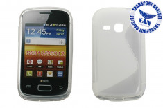 Husa Silicon Samsung Galaxy Young S6310 Transparent (Fan Courier gratuit) foto