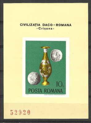 ROMANIA 1976 ,, CIVILIZATIA DACO-ROMANA &amp;#039;&amp;#039; MNH foto