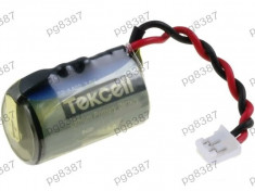 Baterie 1/2AA, litiu, 3,6V, Tekcell, cu fire-050223 foto