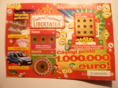 Bilet Loterie - Supercazinoul Libertatea foto
