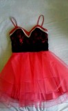 Rochita baby doll marime XS, 24, Rosu, Scurta