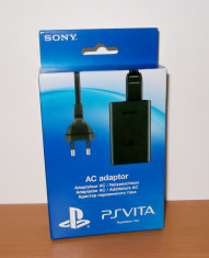 Incarcator ( alimentator ) pentru consola Sony Playstation PS Vita , sigilat , original 100% foto