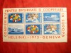 Bloc 4 val.+2 vignete- Conferinta pt.Securitate si Cooperare in Europa 1973, Romania