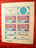 Bloc 4 val.+4 vignete- Skylab -Cosmos 1973, Romania