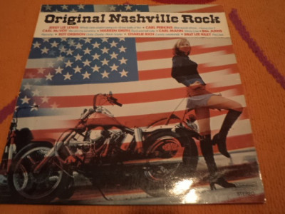 Original Nashville Rock disc vinyl lp selectii muzica Rock&amp;#039;n&amp;#039;Roll Rockabilly VG+ foto