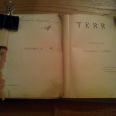 TERRA - S. Mehedinti - editia I, 2 vol. 1938, 1203 p. cu numeroase figuri