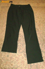 Pantalon material elastic, mas 34 (merge si la 38), olive intunecat foto