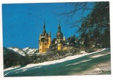 #carte postala(ilustrata)-SINIA-Castelul Peles, Circulata, Printata