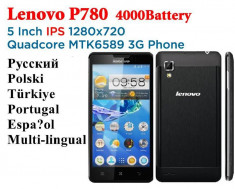 Lenovo P780 Quad Core 5.0 inch IPs Gorilla Glass OTG 4000 Mah batt. foto