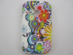 Livrare gratuita! Husa termorezistenta silicon-gel TPU Flower Mosaic pentru SAMSUNG GALAXY YOUNG S6310 / S6312, calitate foto