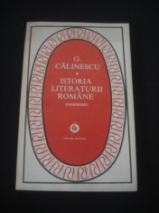 G. CALINESCU - ISTORIA LITERATURII ROMANE foto