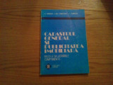 CADASTRUL GENERAL SI PUBLICITATE IMOBILIARA - M. Mihaila, I. Chirilov -1995,193p, Alta editura