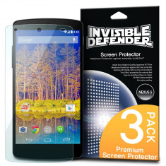 Folie RINGKE Invisible Screen Defender pachet 2+1 GRATIS folie premium protectie display iPhone 5/5s/5c Google Nexus5/4 Samsung Galaxy S5 foto